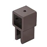 21LhC1otqqL. SL160  CRL Oil Rubbed Bronze Movable Bracket for 3/8 to 1/2 (10 to 12 mm) Glass   Square Bar by CR Laurence