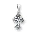 Sterling Silver Antiqued Cross Pendant