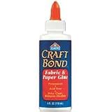 Elmer's Craft Bond Fabric and Paper Glue, 4-Ounce, Clear