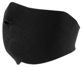 FACE MASK HALF NEOPRENE BLACK - Zan Headgear -