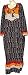 Evening Wear - Womens Cotton Kaftan Long Sleeve Multicolored