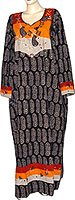 Childrens Toyshop  Apparel : Evening Wear - Womens Cotton Kaftan Long Sleeve Multicolored