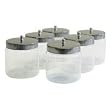 Grafco Unlabeled Glass Dressing Jars w/ Covers, 4 x 4, 6/Cs, GHF3461