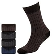 4 Pairs of Collezione Herringbone Socks