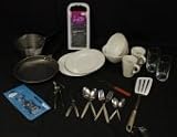 Double Mini Kitchen Kit -Amazing value for a 2 person Kitchen! Essential Kitchen / Dining items for 2 person