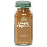 Simply Organic Cayenne Pepper Certified Organic, 2.89-Ounce Containers  (Pack of 3)