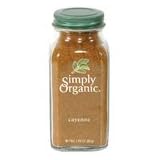 Simply Organic Cayenne Pepper Certified Organic, 2.89 Ounce Containers  (Pack of 3)