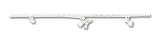 Sterling Silver White Pearl/Aurore Boreale Crystal Anklet - 9 inch