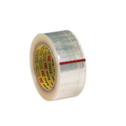 2 x 55 Yards 3M #371 Scotch Brand Hot Melt Tan Carton Sealing Tape 2.0 Mil (T901371T) Category: Box Sealing Tape