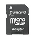 Transcend Micro SD 1GB Speicherkarte mit miniSD- und SD-Adapter