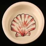 Melia Economical Dapper Cat Bowl -Scallop Shell Design- MEDIUM