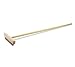 Oven Brush & Scraper 10'' x 1-1/2'' block 36'' wood handle brass wire bristles scrape...