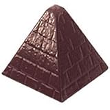 Chocolate Mold: Pyramid with Brick Detail. 30 x 30 x 30mm. 24 cavities.