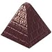 Chocolate Mold: Pyramid with Brick Detail. 30 x 30 x 30mm. 24 cavities.