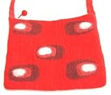 Filztasche Retro rot