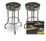 2 Pittsburgh Steelers NFL Football Themed Specialty / Custom Barstools Set