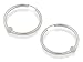Silver Glitter Ball Hoop Earrings
