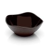 By Mikasa- Swirl Chocolate Square Soup Bowl