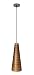 Efficient Lighting 1-Light Pendant with Beautiful Modern Brown Glass Shade