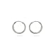 Jewelry : Eve's Addiction Simple Silver Hoop Earrings