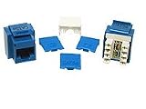 New Cables To Go CAT5e RJ45 Keystone Jack Blue Designed For Superior Performance High Quality