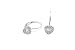 Sterling Silver Cubic Zirconia Heart Earrings By Crislu