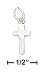 Sterling Silver Small 5/8 Inch Plain Skinny Cross Charm