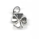 Sterling Silver Charm Lucky 4-Leaf Clover Shamrock Irish