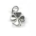 Sterling Silver Charm Lucky 4-Leaf Clover Shamrock Irish