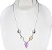 Chain Necklace Sterling Silver Colorful Shells 17 inches (ngnklc100)