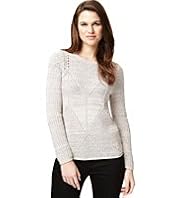 Autograph Diamond Chunky Knit Textured Jumper