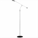 Adesso 3627 01 Trapeze Balance Arm Floor Lamp Black chrome