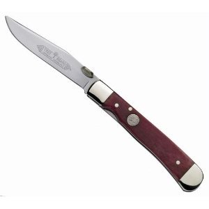 Trapperliner, Smooth Red Bone Handle, Plain