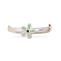 Enamel Flower Toe Ring