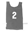 Nylon Pinnies Numbered, Black - Sports Exercise Equipment - Dozen