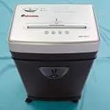 Medium-Duty 38010 Confetti-Cut Paper Shredder, Silver/Black