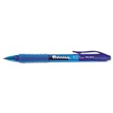 Clear Barrel Roller Ball Retractable Gel Pen, Blue Ink. Medium, Dozen