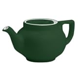 Forest Green Hall China #12 16 oz. Boston Teapot 12 / CS