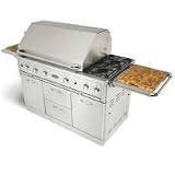 Capital Performance Series 52 Inch Gas Grill W/ Side Burners On Cart NG