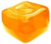 Super Inflatable Blow Up Bubble Foot Stool Ottoman - Orange