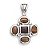 Black Onyx/Tiger's Eye Pendant