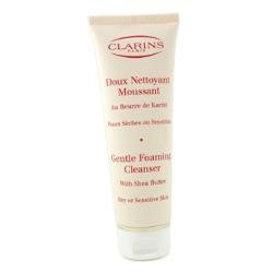 Clarins Gentle Foaming Cleanser with Shea Butter for Unisex, Dry/Sensitive Skin, 4.4 Ounce