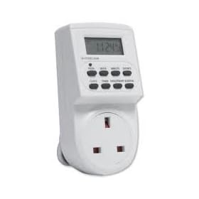 Electronic digital mains Timer Socket Plug-in with LCD Display 12/24 Hour 7 Days