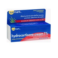 Sunmark Sunmark Hydrocortisone Cream 1% Maximum Strength with Aloe, 2 oz