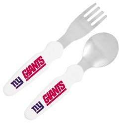 NFL NEW YORK GIANTS Stainless Steel Fork & Spoon Set