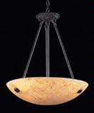 Elk Lighting - 8895/3 - 3 Light Pendant In Dark Rust And Amber Stone