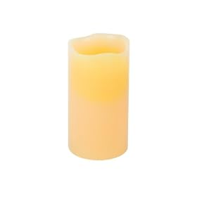 Everlasting Glow Flameless Wax Candle with Timer, 6-Inch Tall by 3-Diameter
