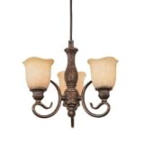 Legato Mini Track Chandelier with Optional Track in Etruscan Bronze