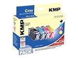 KMP C72V Tintenpatrone f&uuml;r Canon PGI-520BK/CLI-521C/M/Y 19ml, 3x 9ml
