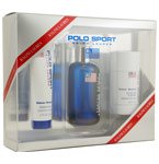 Polo Sport for Men Gift Set - 126 ml EDT Spray + 78 ml Deodorant Stick + 50 ml Shower Gel